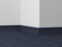 Монтаж плинтуса под ковровую плитку