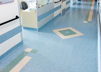 Укладка токопроводящего линолеума с дизайном