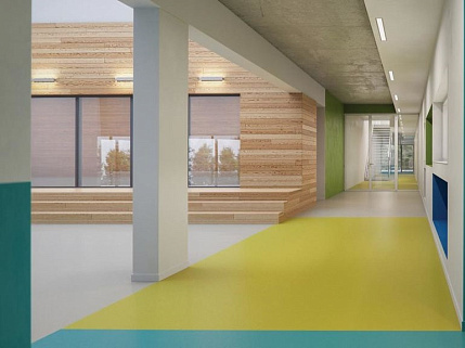 Укладка коммерческого линолеума